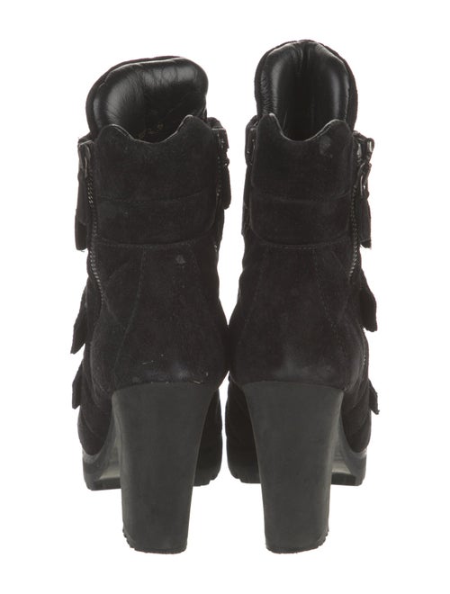 Prada Sport Suede Combat Boots