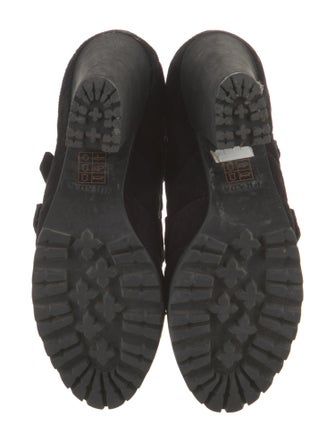 Prada Sport Suede Combat Boots