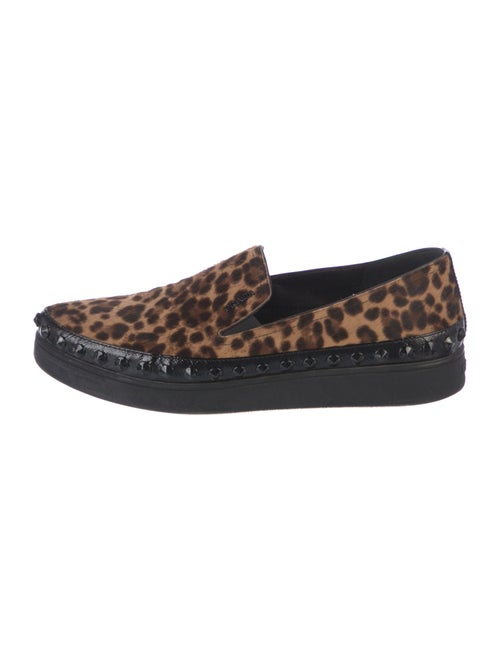 Prada Sport Ponyhair Animal Print Loafers