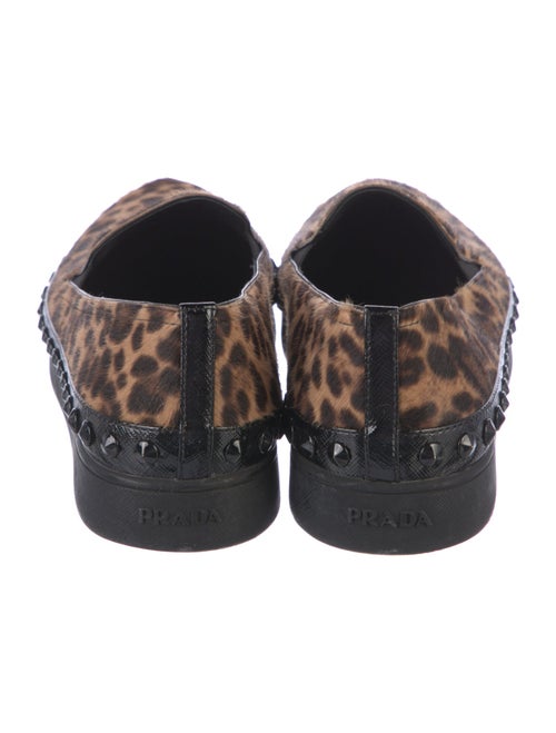 Prada Sport Ponyhair Animal Print Loafers