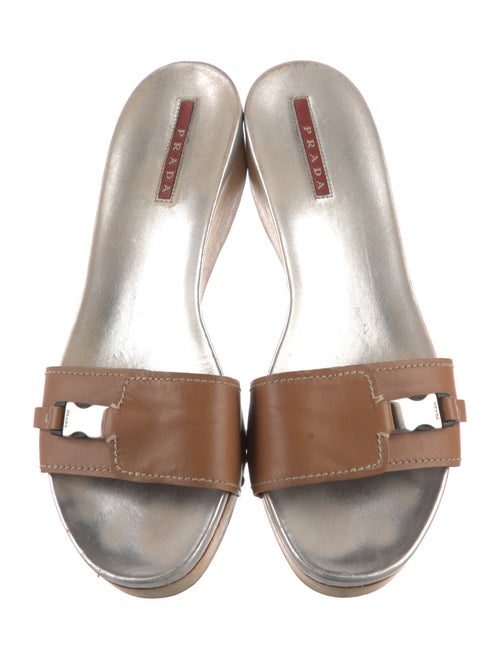 Prada Sport Leather Slides