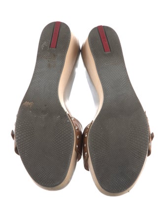 Prada Sport Leather Slides