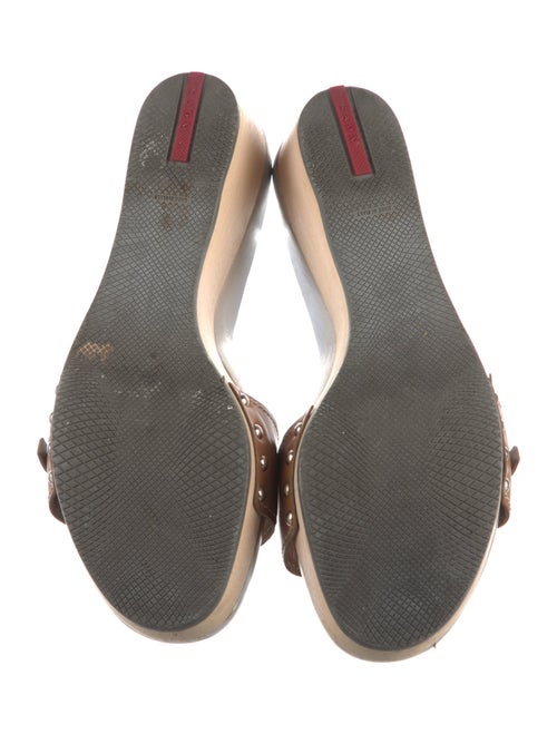 Prada Sport Leather Slides