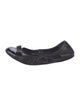 Prada Sport Leather Bow Accents Ballet Flats