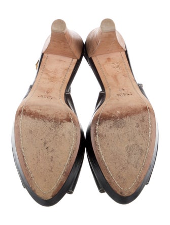Prada Sport Leather Slingback Pumps