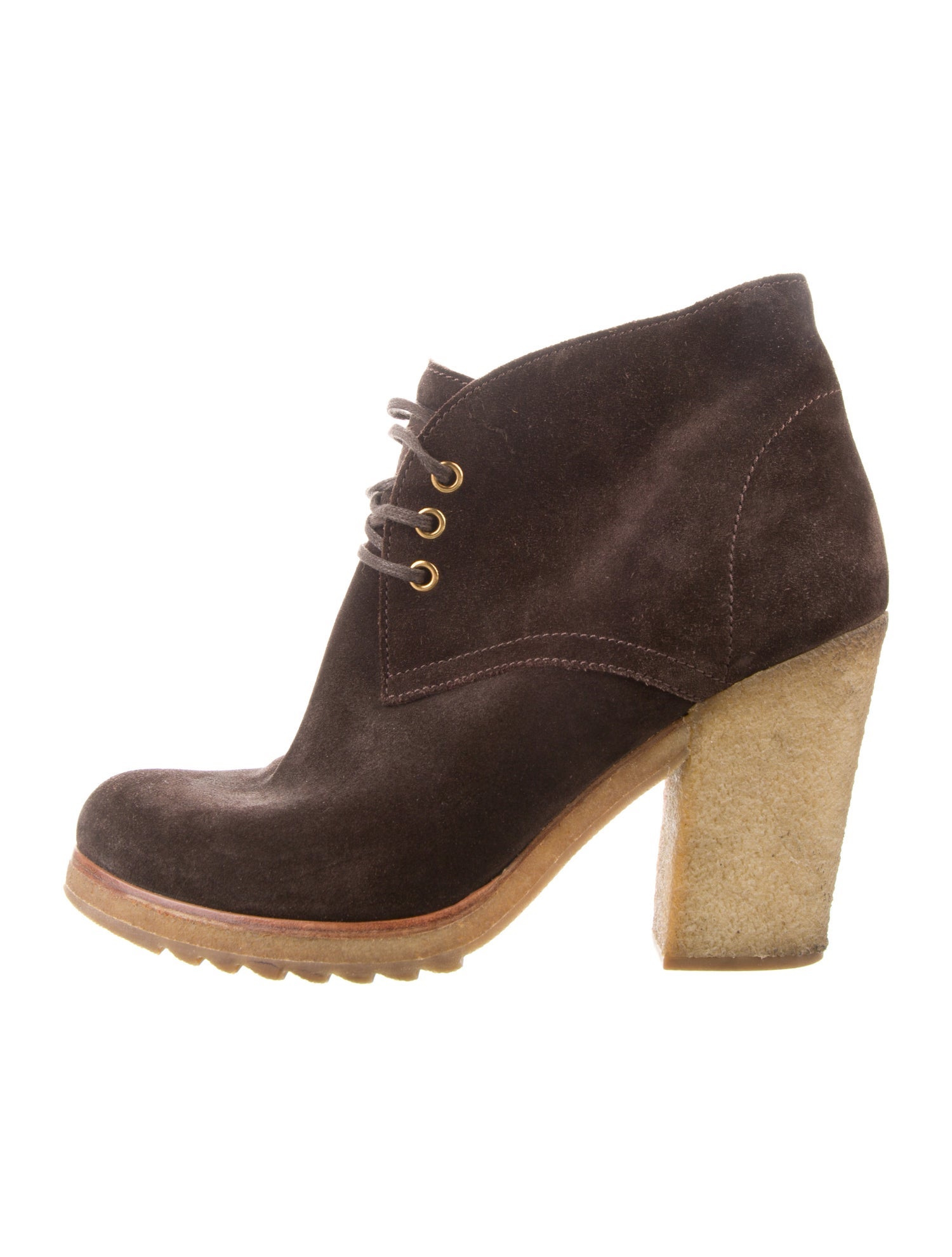 Prada Sport Late 2000's - Early 2010's Suede Lace-Up Boots