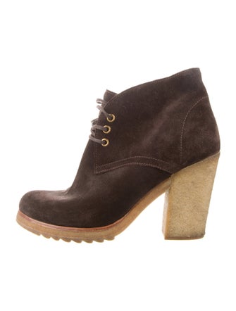 Prada Sport Late 2000's - Early 2010's Suede Lace-Up Boots