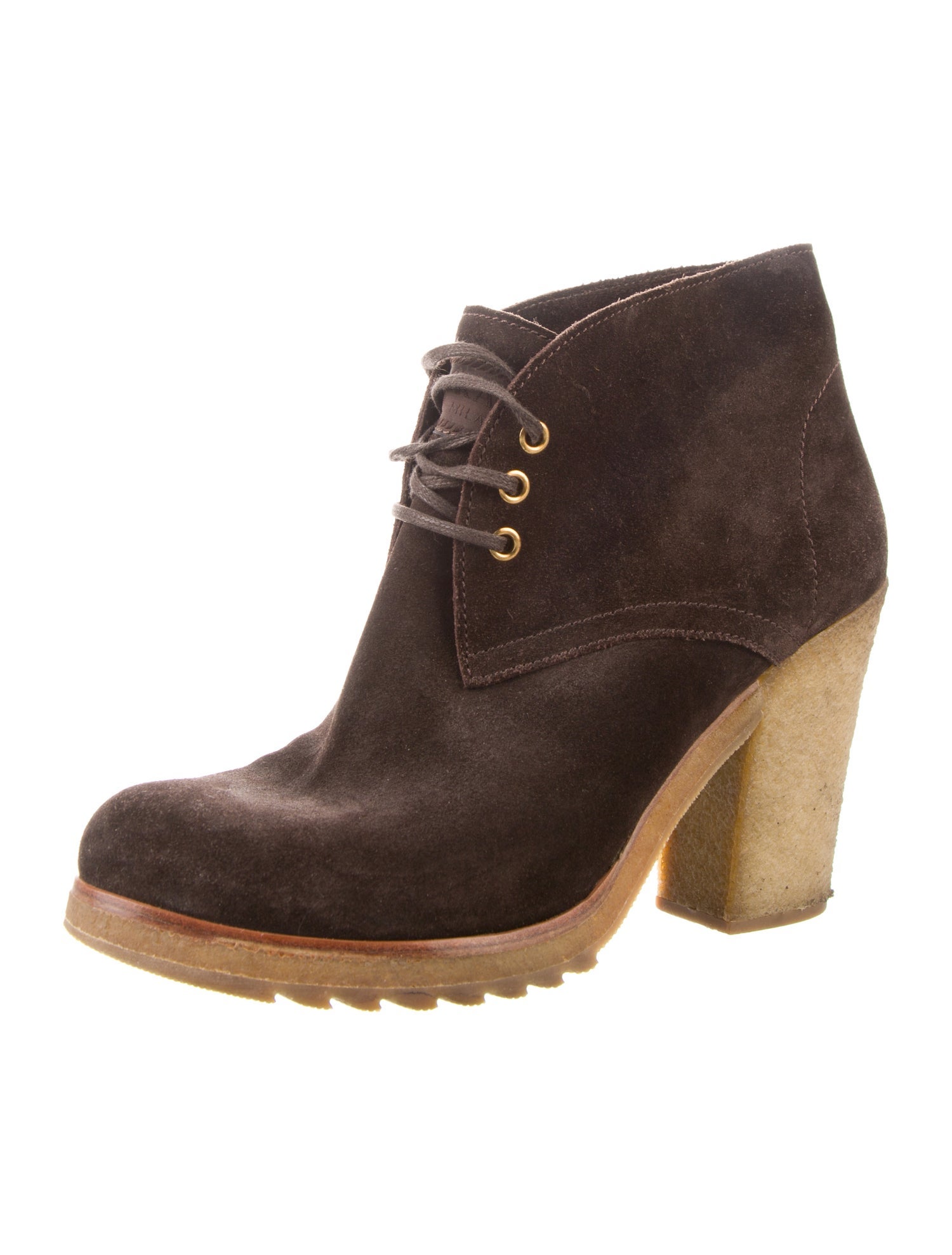 Prada Sport Late 2000's - Early 2010's Suede Lace-Up Boots