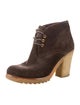 Prada Sport Late 2000's - Early 2010's Suede Lace-Up Boots