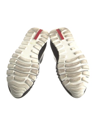 Prada Sport Leather Crystal Embellishments Oxfords