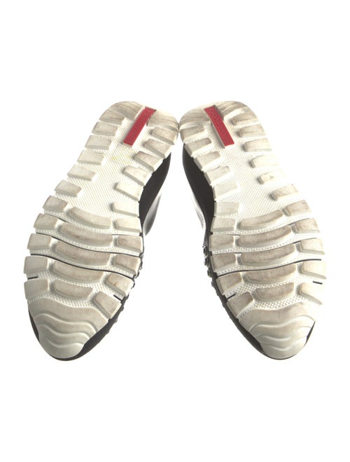 Prada Sport Leather Crystal Embellishments Oxfords