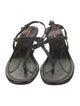 Prada Sport Patent Leather T-Strap Sandals