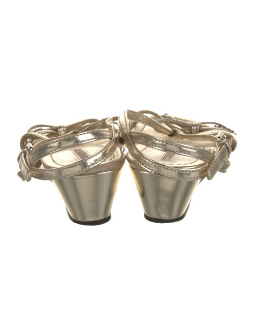 Prada Sport Leather Bow Accents Sandals