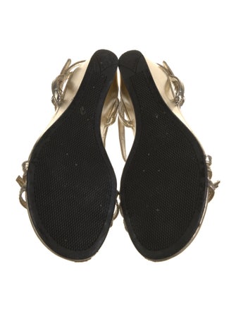 Prada Sport Leather Bow Accents Sandals