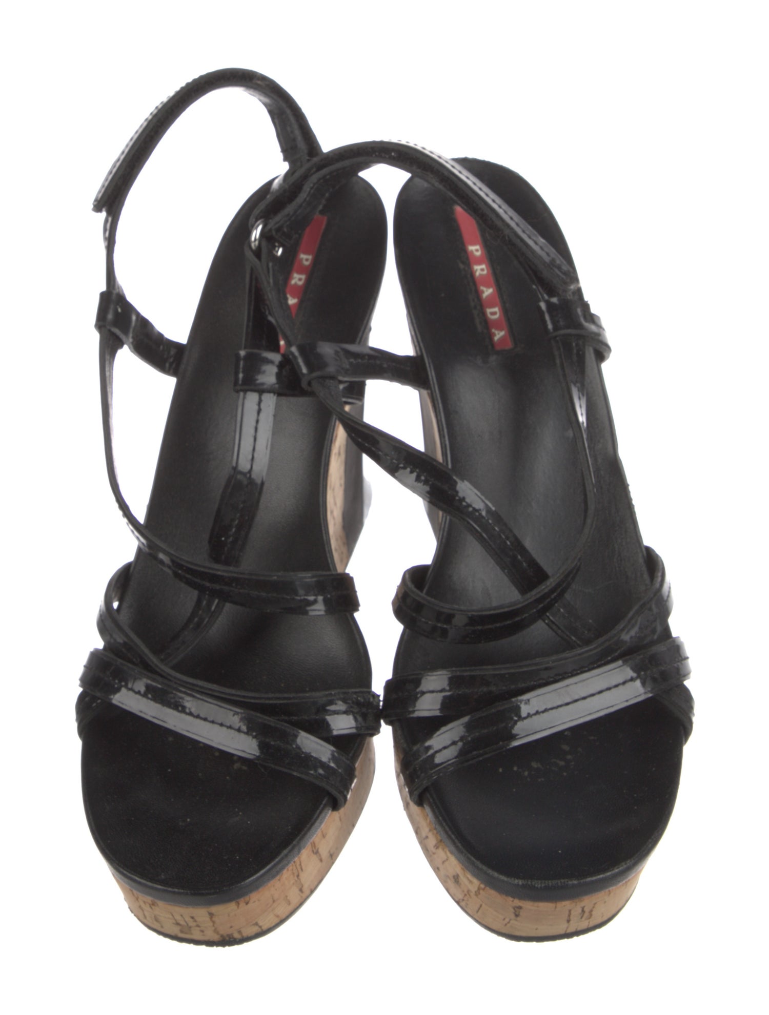 Prada Sport Patent Leather Gladiator Sandals