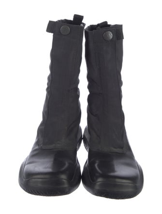 Prada Sport Leather Combat Boots