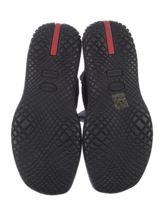 Prada Sport Leather Combat Boots