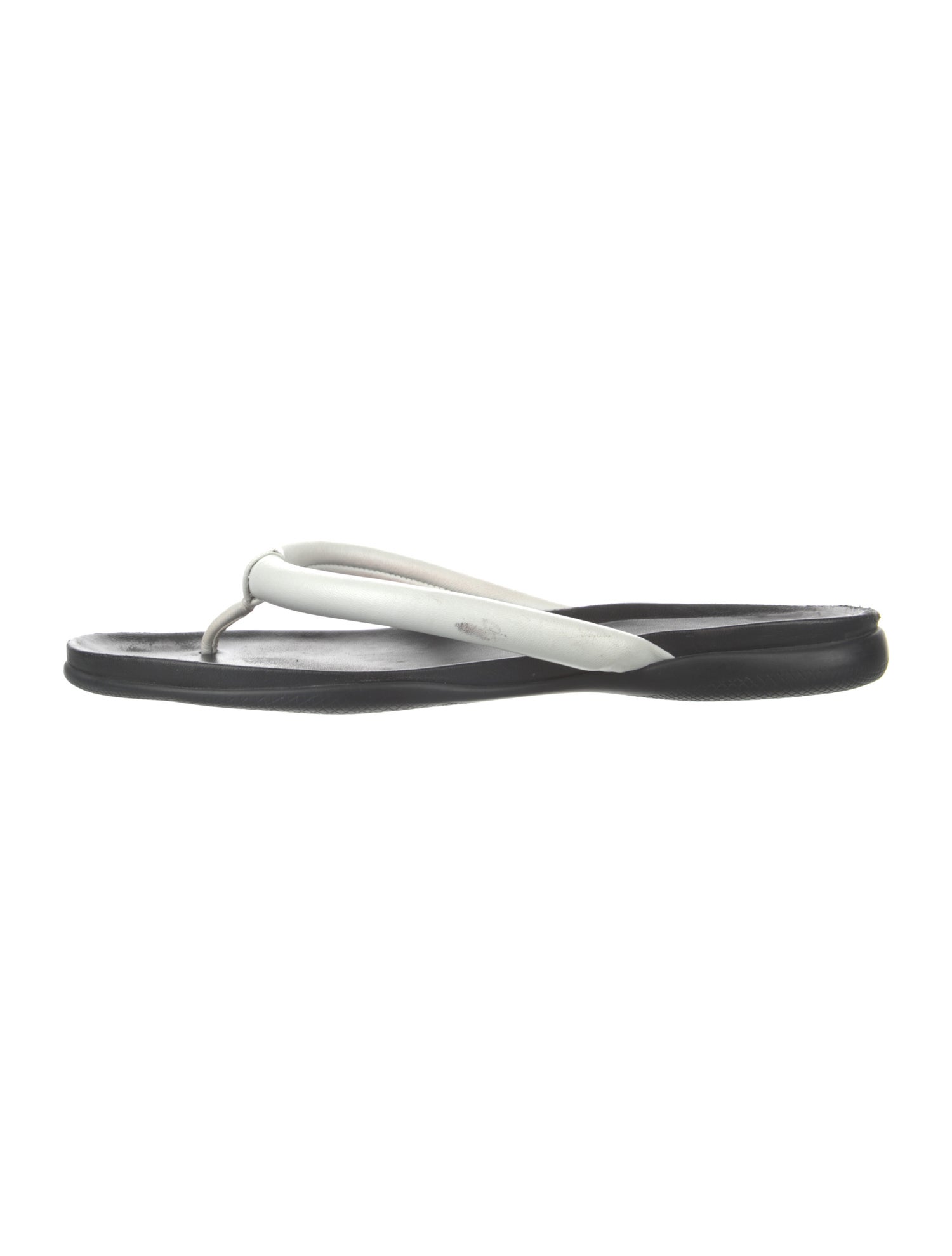 Prada Sport Leather Flip Flops