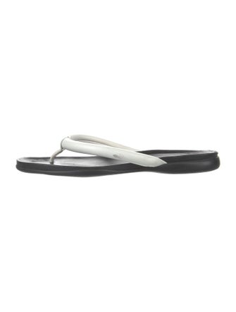 Prada Sport Leather Flip Flops