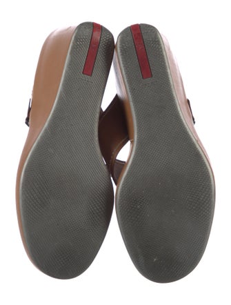 Prada Sport Leather Slides