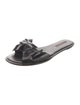 Prada Sport Leather Bow Accents Slides