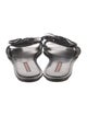 Prada Sport Leather Bow Accents Slides