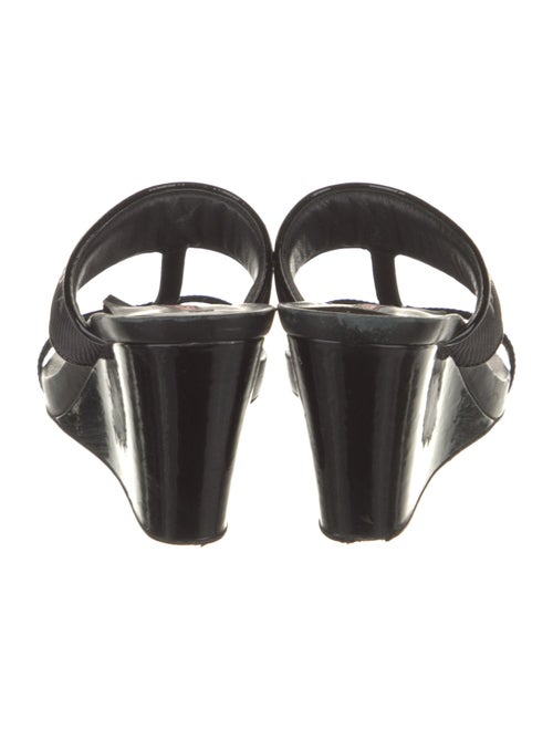 Prada Sport Patent Leather T-Strap Sandals