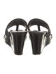 Prada Sport Patent Leather T-Strap Sandals