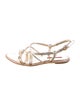 Prada Sport Leather Slingback Sandals