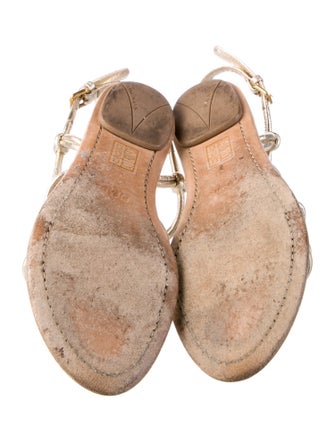 Prada Sport Leather Slingback Sandals