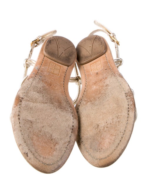 Prada Sport Leather Slingback Sandals