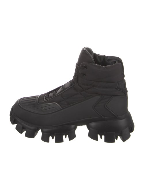 Prada Cloudburst Thunder Nylon Lace-Up Boots