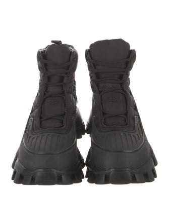 Prada Cloudburst Thunder Nylon Lace-Up Boots