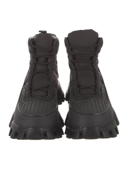 Prada Cloudburst Thunder Nylon Lace-Up Boots