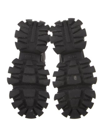 Prada Cloudburst Thunder Nylon Lace-Up Boots