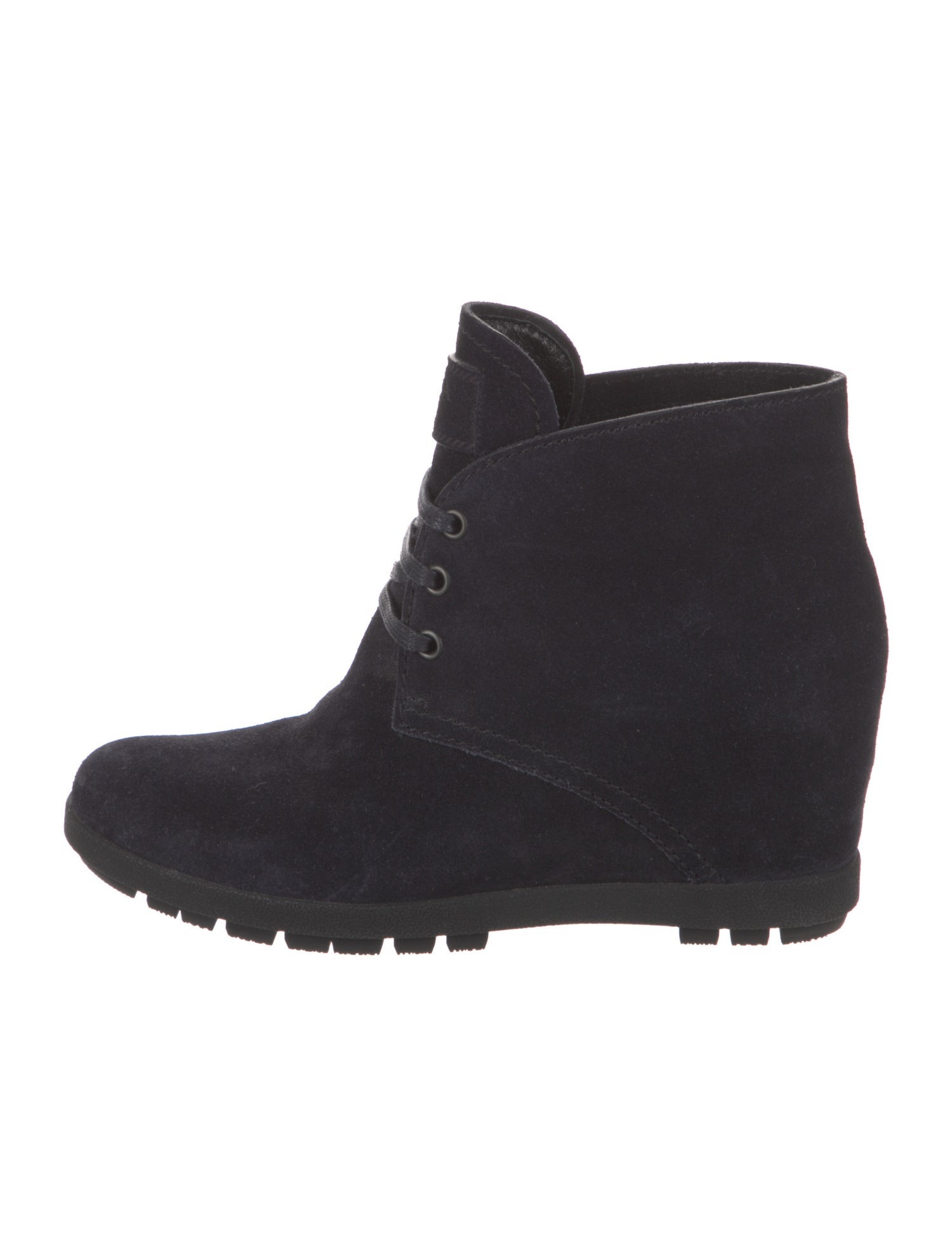 Prada Sport Suede Lace-Up Boots