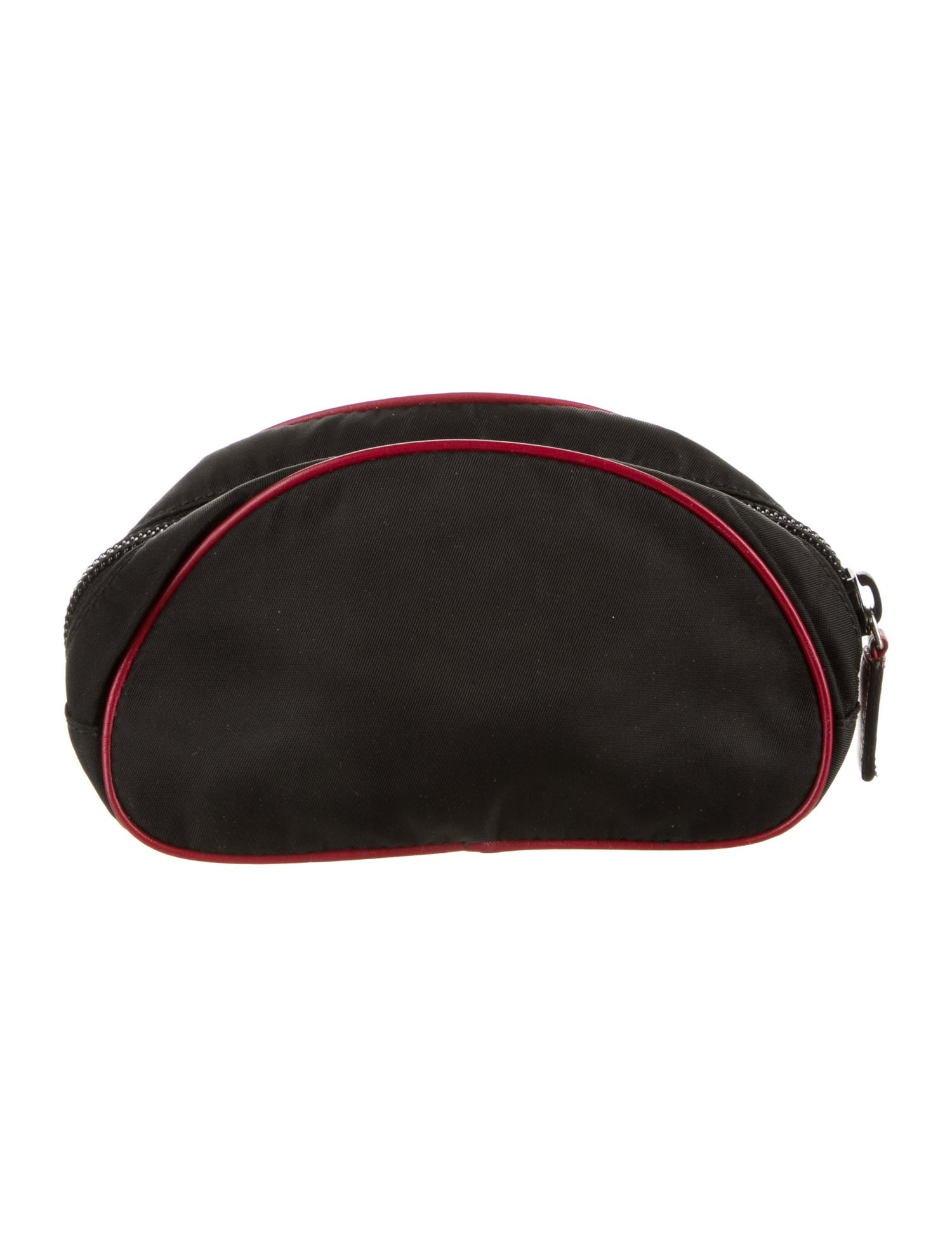 Prada Sport Enameled Metal Triangle Nylon Coin Pouch