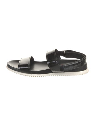 Prada Sport Patent Leather Slingback Sandals