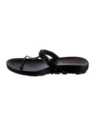 Prada Sport Leather Slides