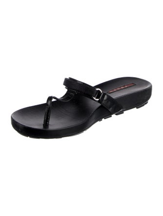 Prada Sport Leather Slides
