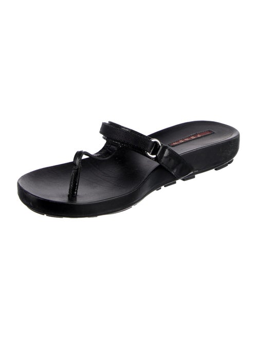 Prada Sport Leather Slides