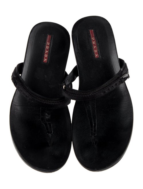 Prada Sport Leather Slides