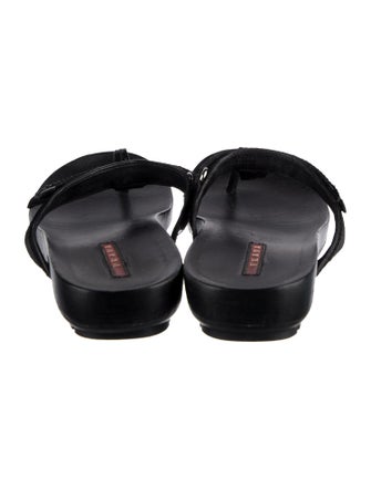 Prada Sport Leather Slides