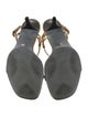 Prada Sport Leather T-Strap Sandals