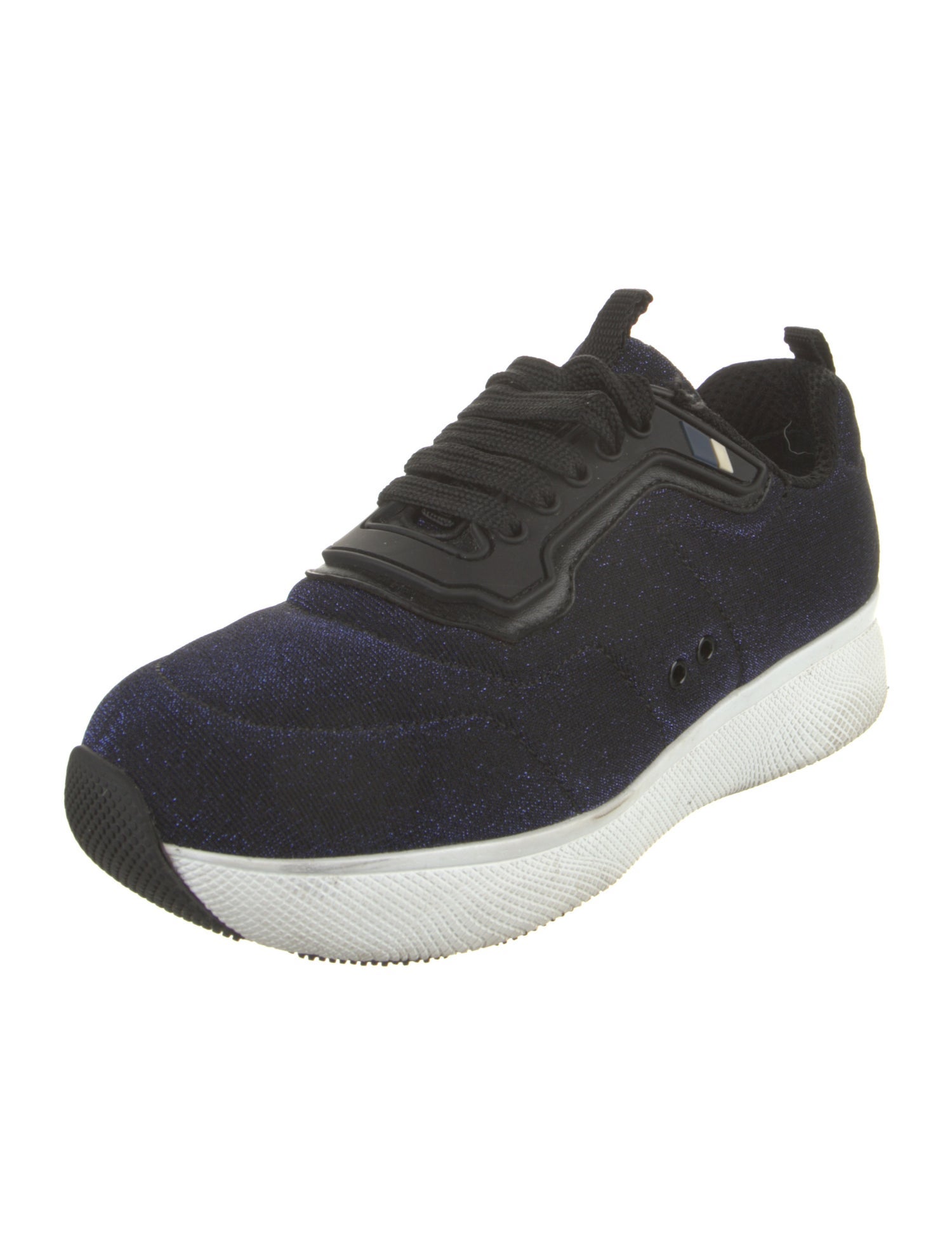 Prada Sport Mesh Glitter Accents Sneakers