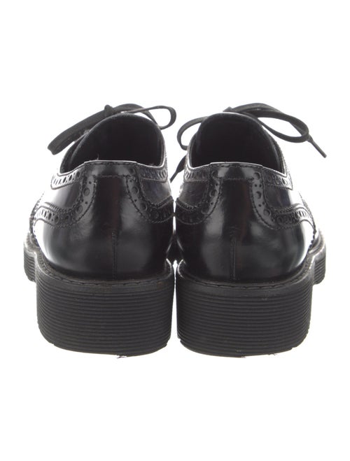 Prada Sport Distressed Patent Leather Oxfords