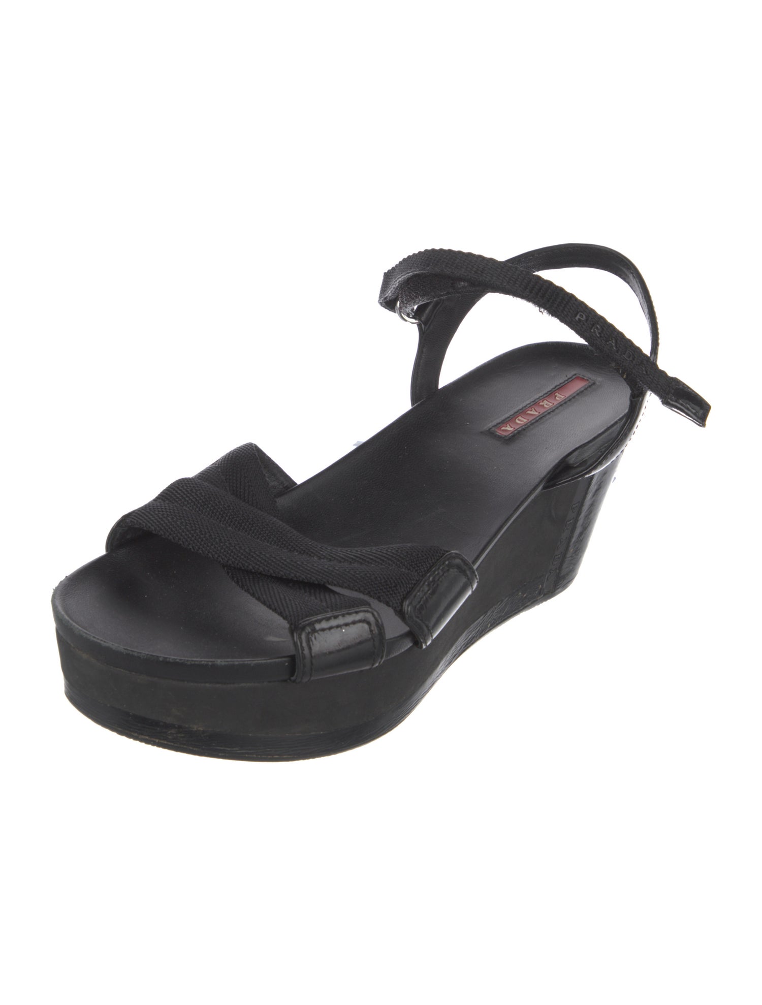 Prada Sport Rubber Slingback Sandals