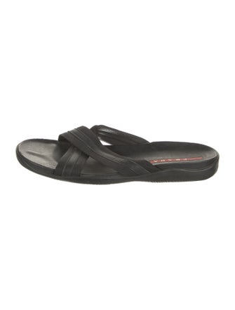Prada Sport Leather Slides