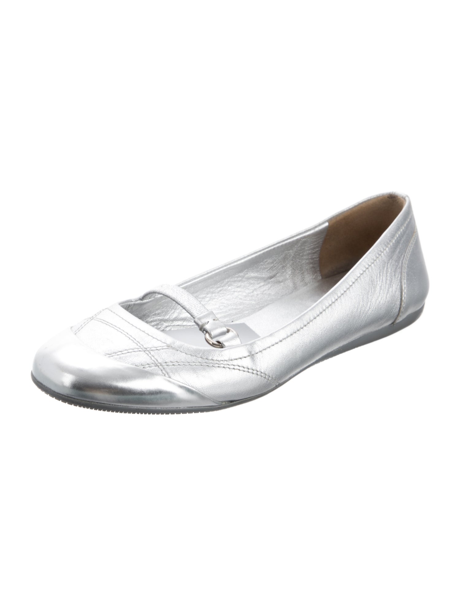 Prada Sport Leather Ballet Flats