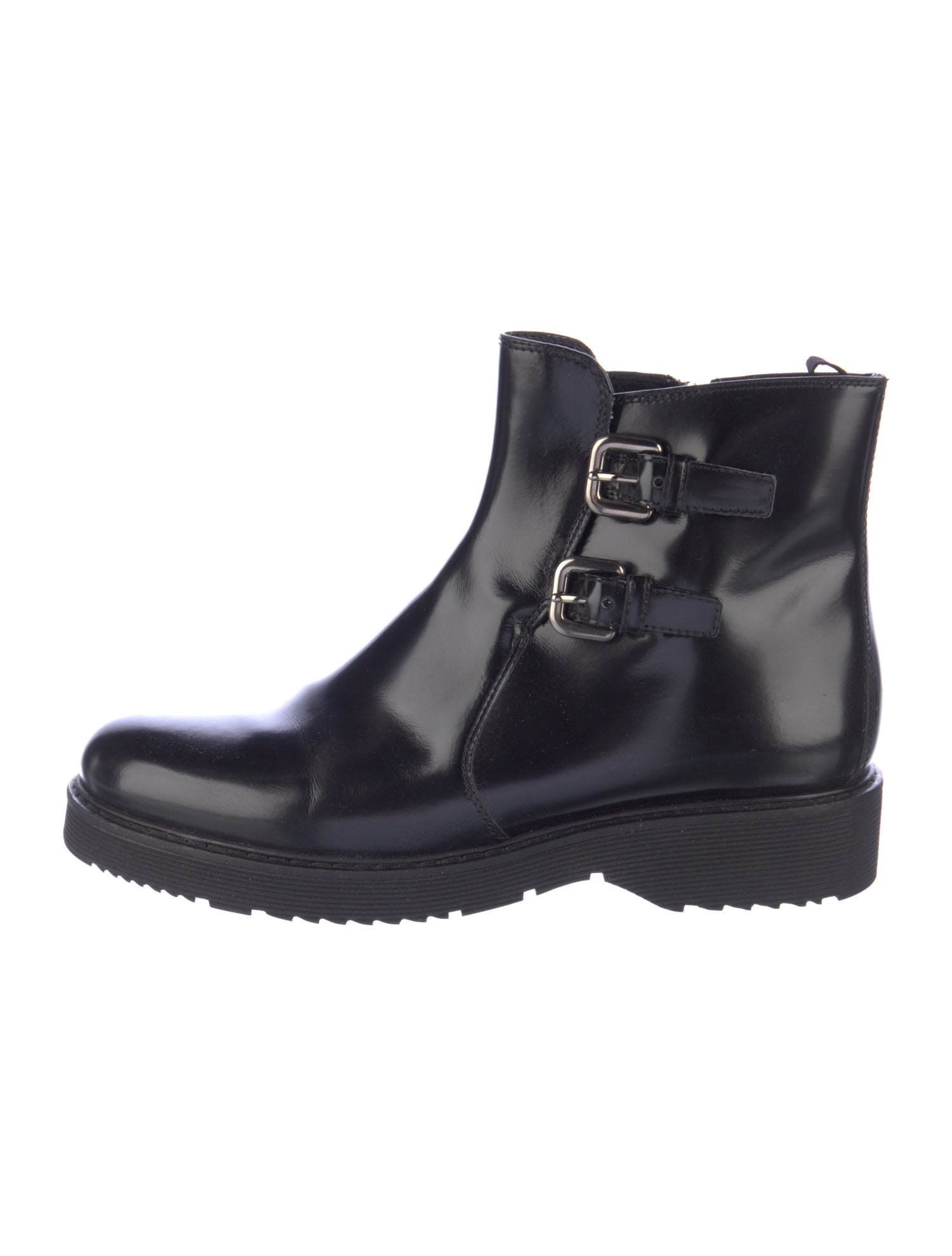 Prada Sport Leather Chelsea Boots